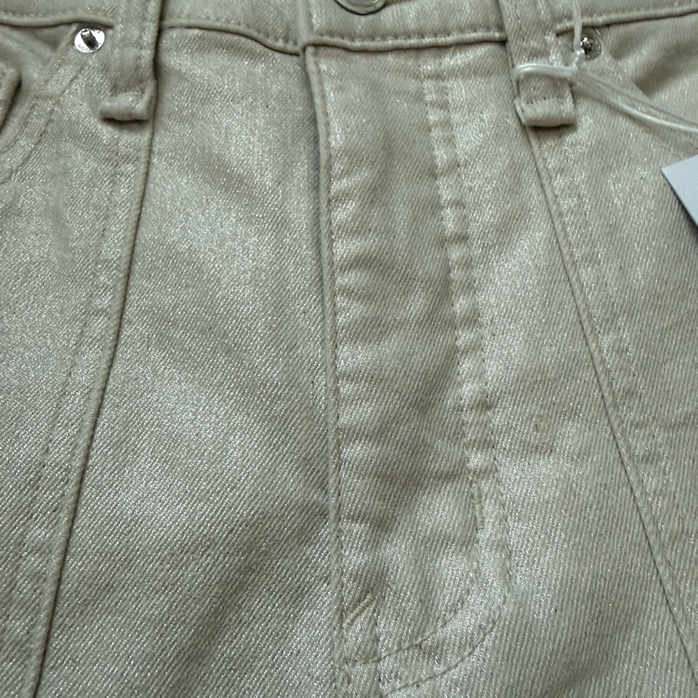 Jessica Simpson Myrtle Barrel Leg Jeans White/Cream Size: 6 - Picture 3 of 6